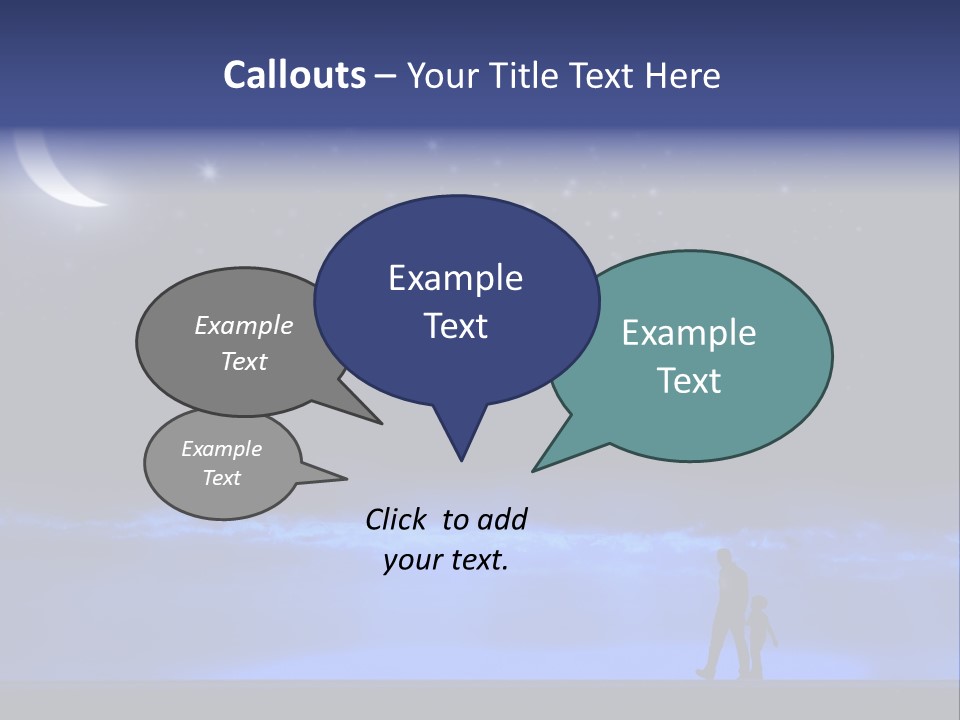 Hand Dust Night PowerPoint Template