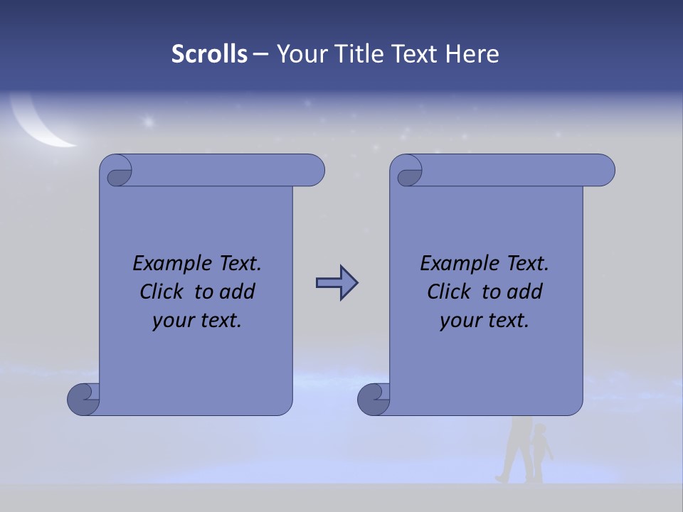 Hand Dust Night PowerPoint Template