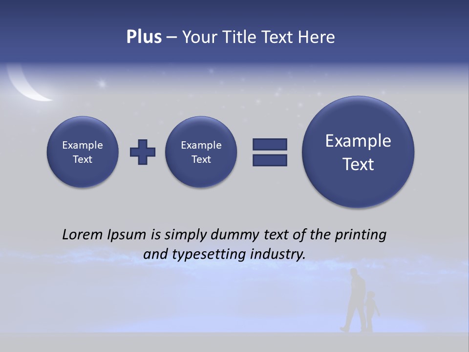 Hand Dust Night PowerPoint Template