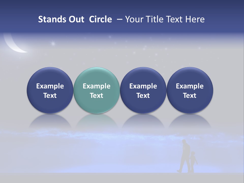 Hand Dust Night PowerPoint Template