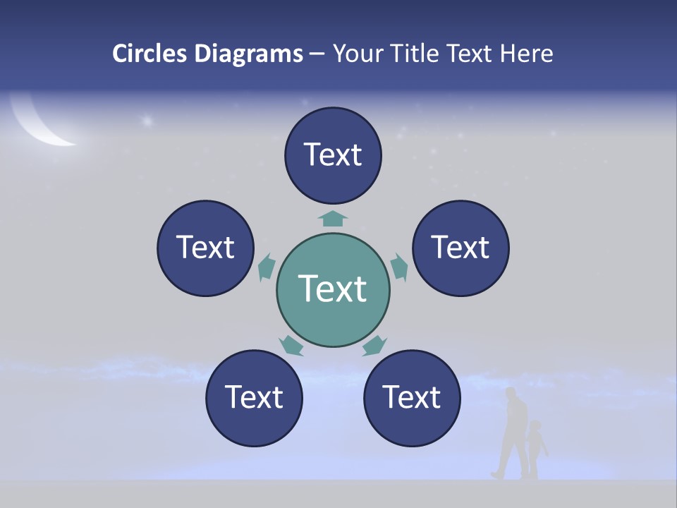 Hand Dust Night PowerPoint Template