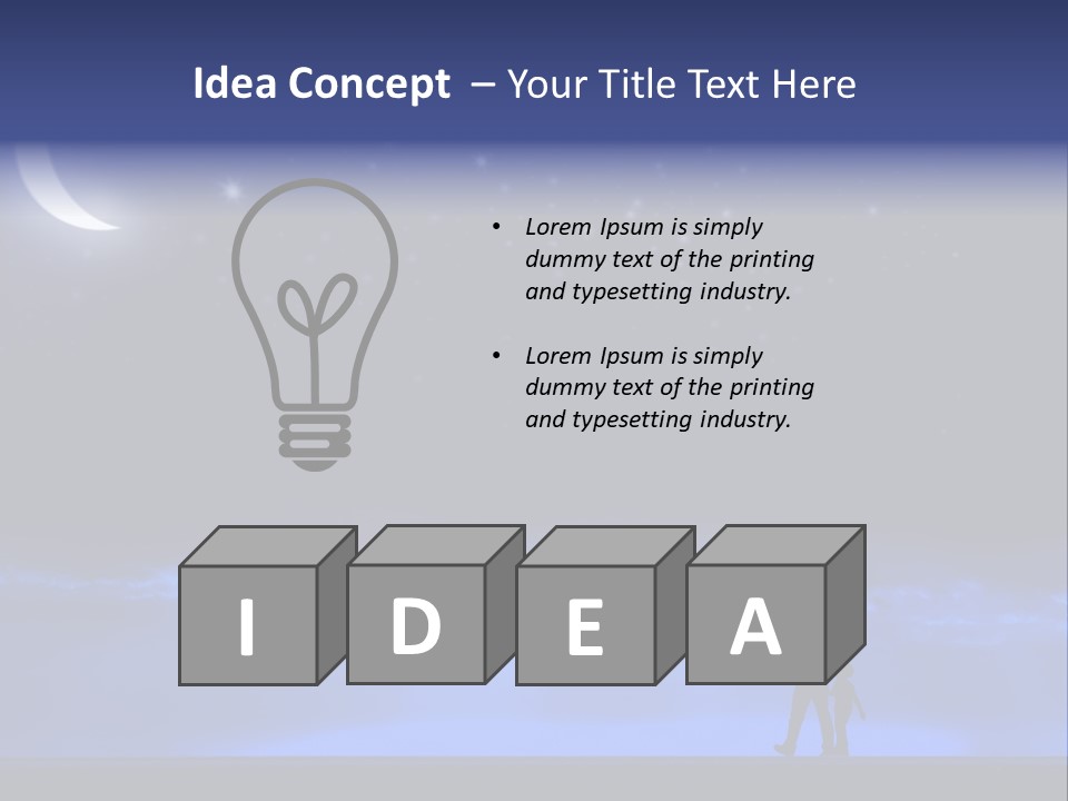 Hand Dust Night PowerPoint Template