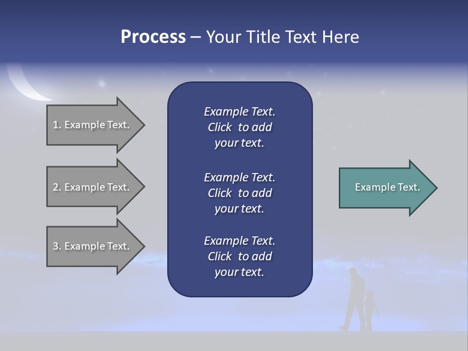 Hand Dust Night PowerPoint Template