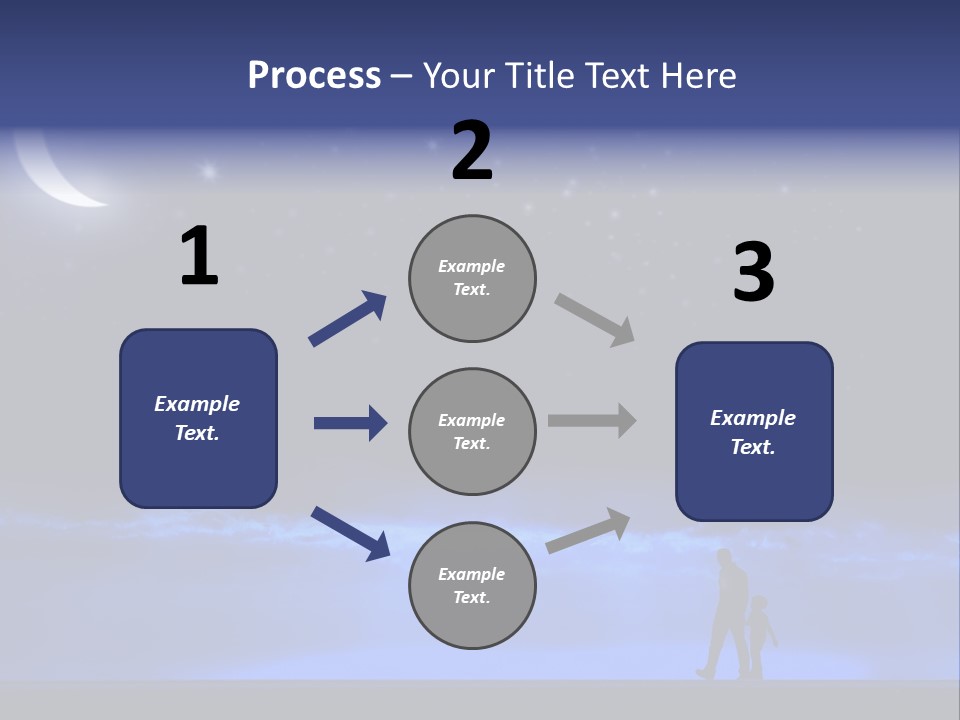 Hand Dust Night PowerPoint Template