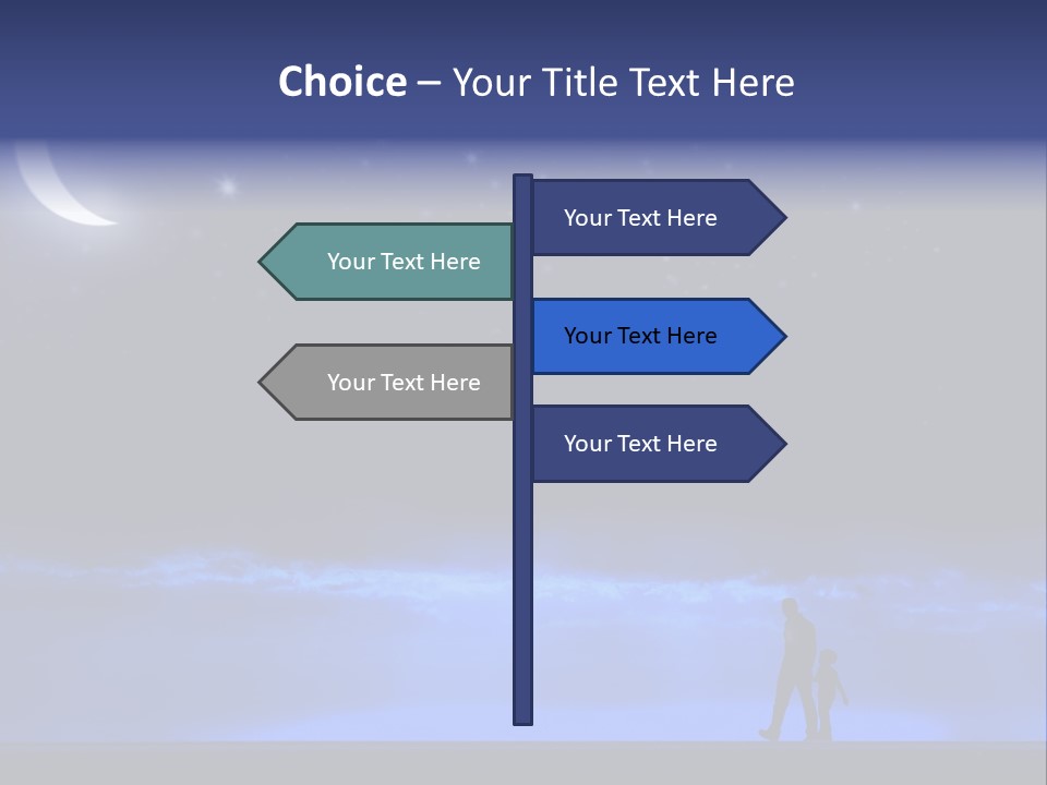 Hand Dust Night PowerPoint Template