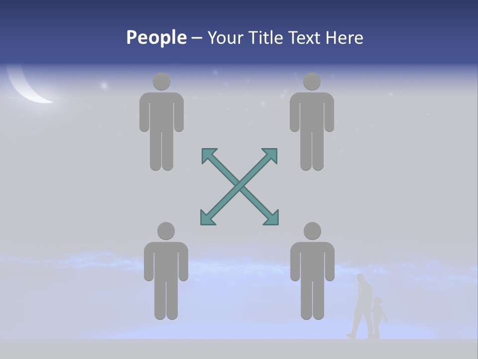 Hand Dust Night PowerPoint Template