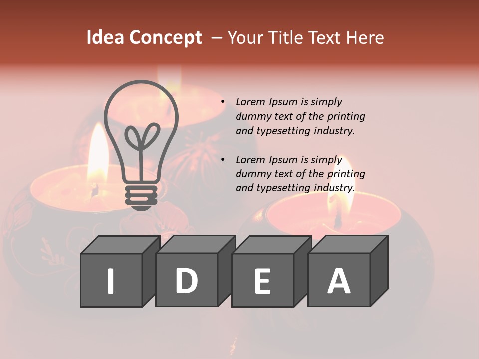 Peace Easter Red PowerPoint Template