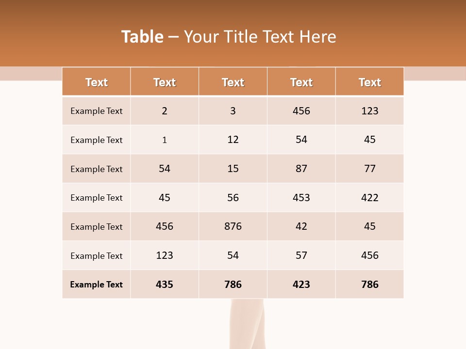 Leggy Beautiful Gorgeous PowerPoint Template