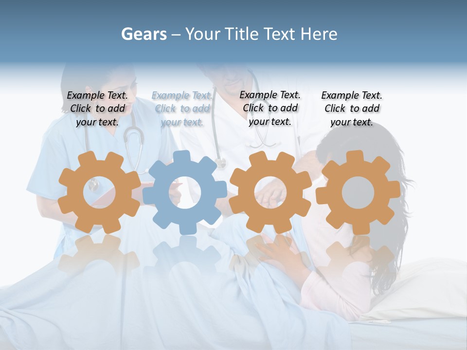 Checking Serious Stethoscope PowerPoint Template