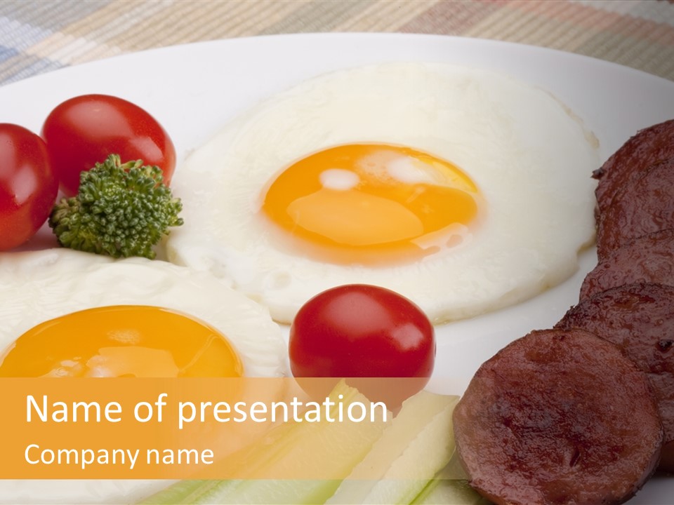 Daily Nutritious Yellow PowerPoint Template