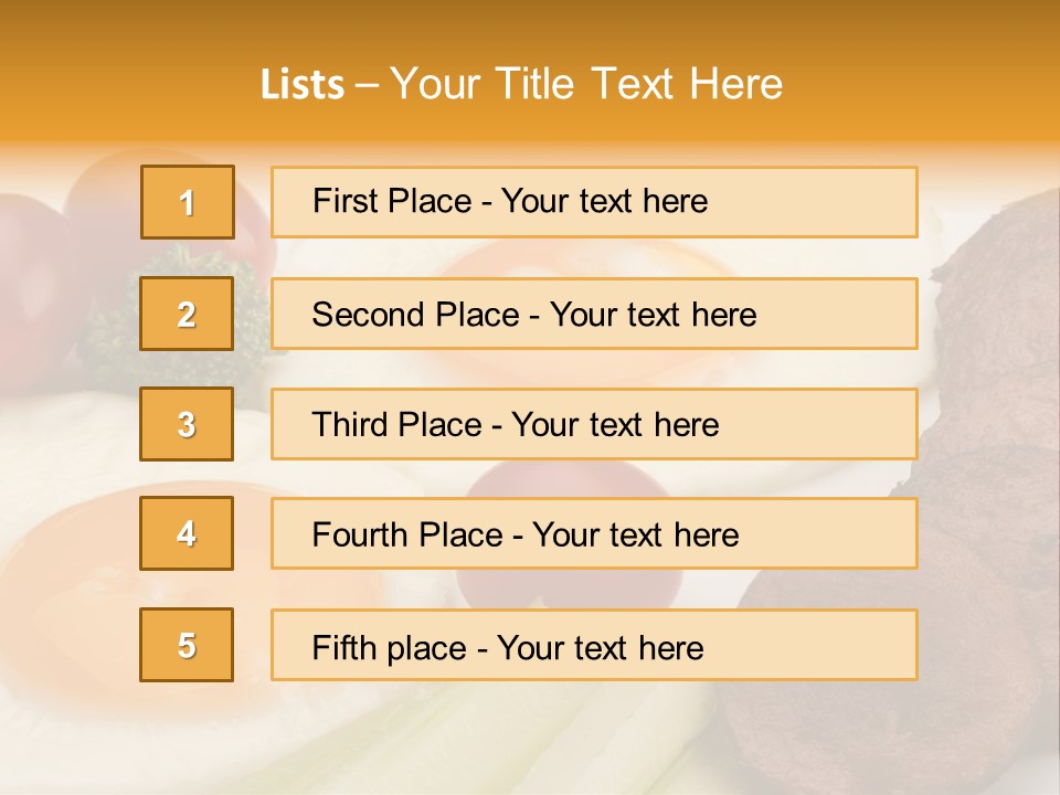 Daily Nutritious Yellow PowerPoint Template