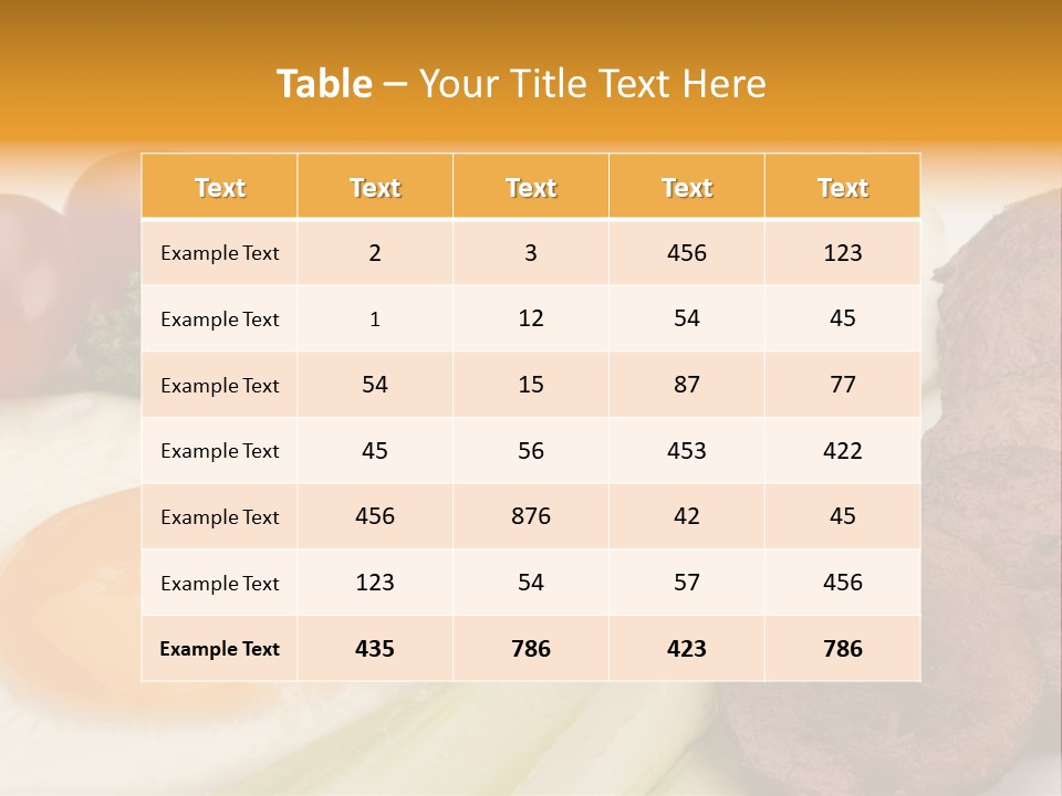 Daily Nutritious Yellow PowerPoint Template