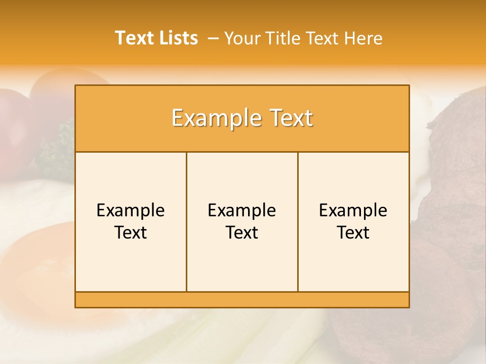 Daily Nutritious Yellow PowerPoint Template