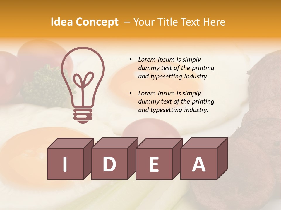 Daily Nutritious Yellow PowerPoint Template