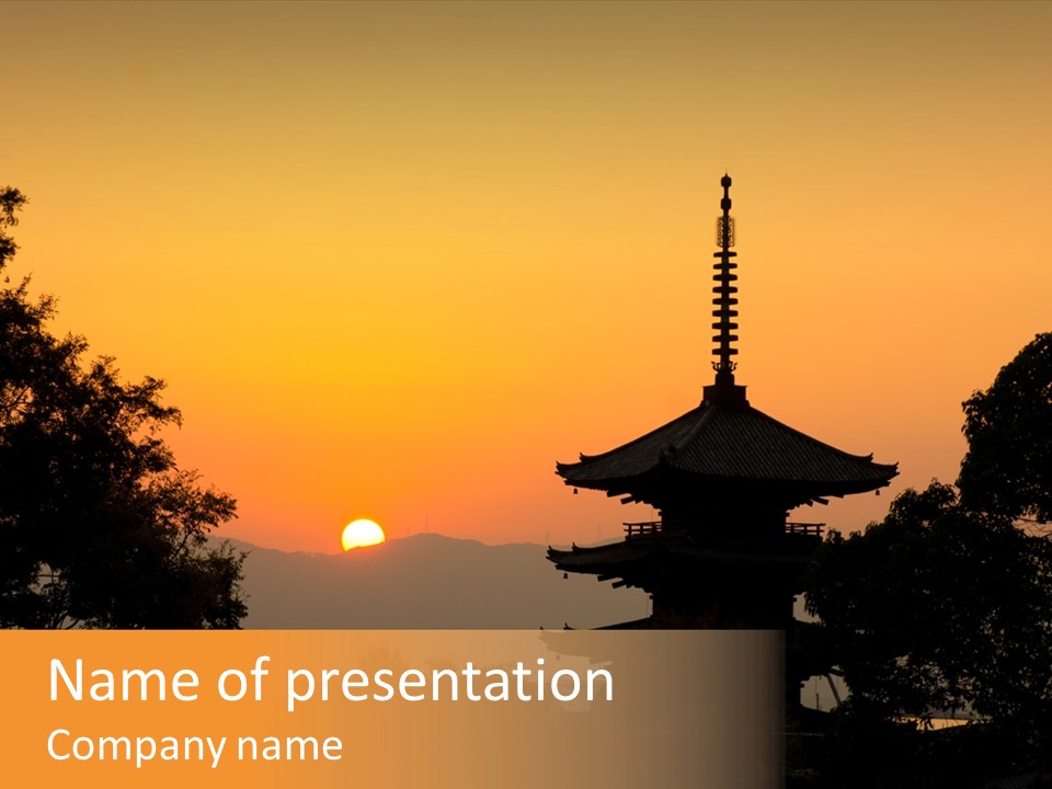 Famous Oriental Beautiful PowerPoint Template