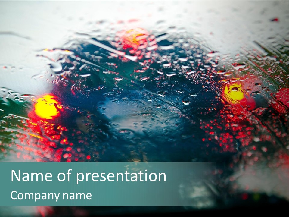 Overcast Land Drive PowerPoint Template