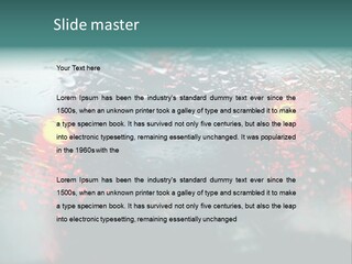 Overcast Land Drive PowerPoint Template
