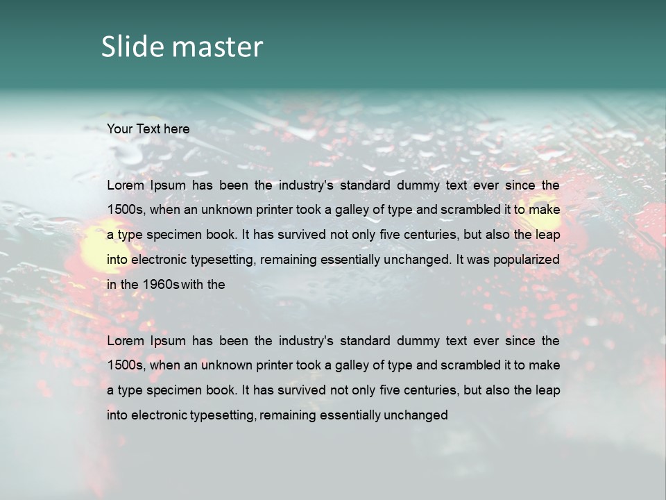 Overcast Land Drive PowerPoint Template