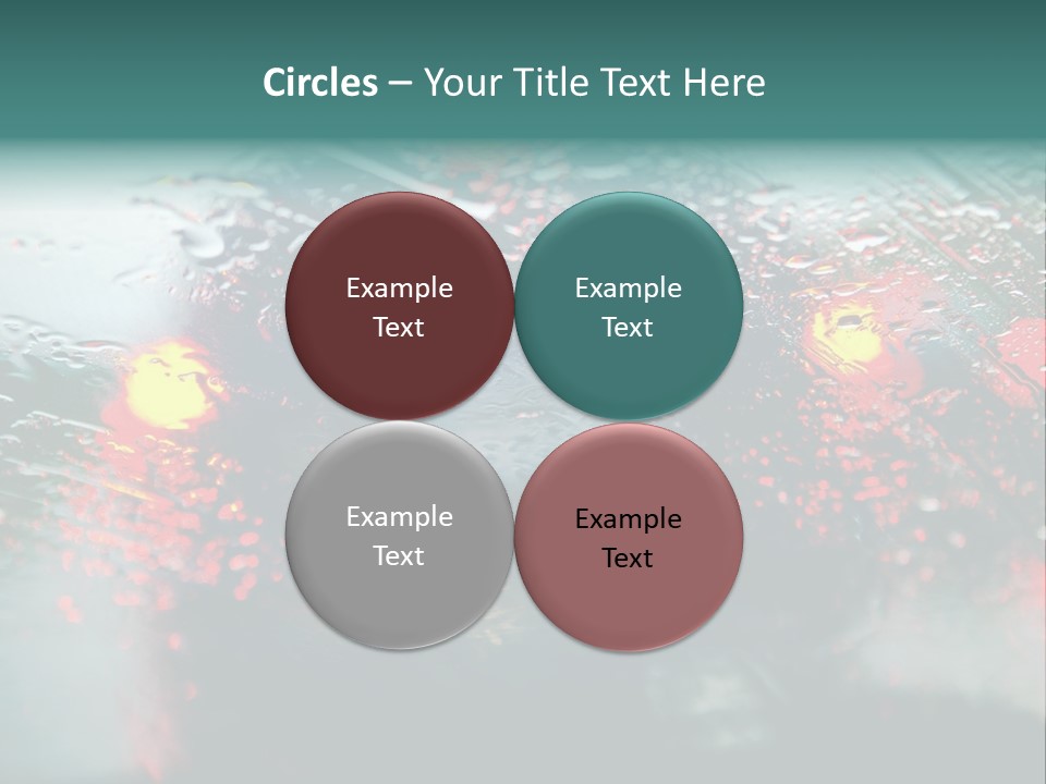 Overcast Land Drive PowerPoint Template