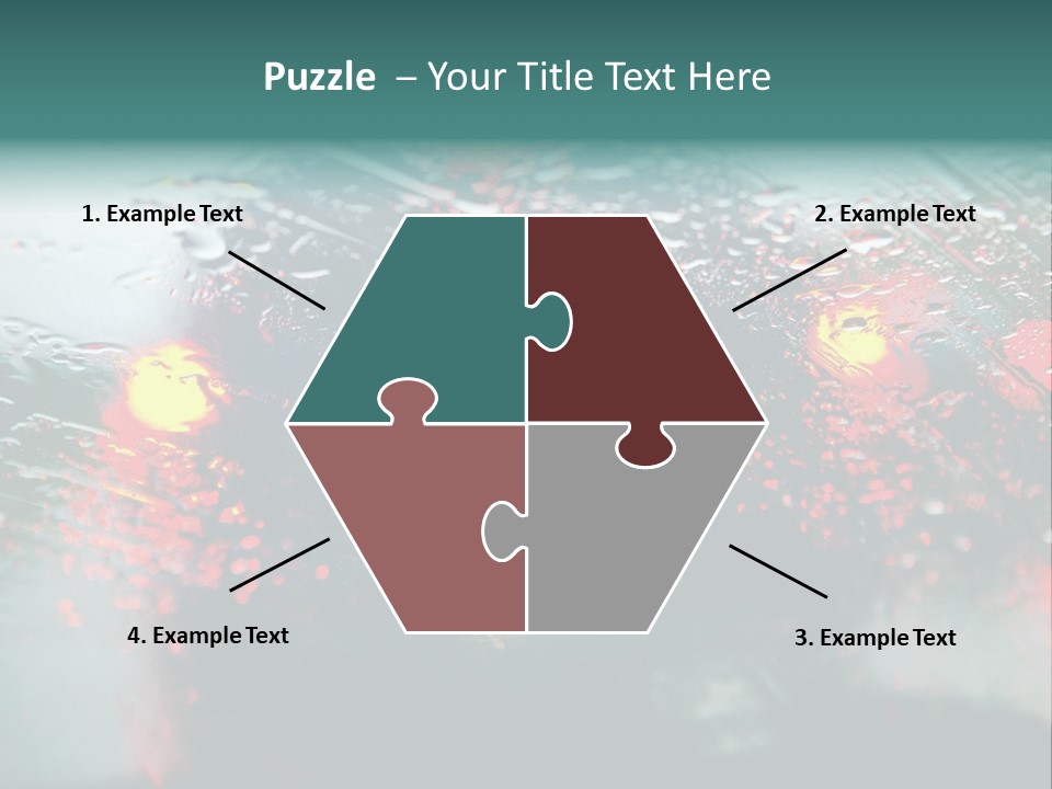 Overcast Land Drive PowerPoint Template