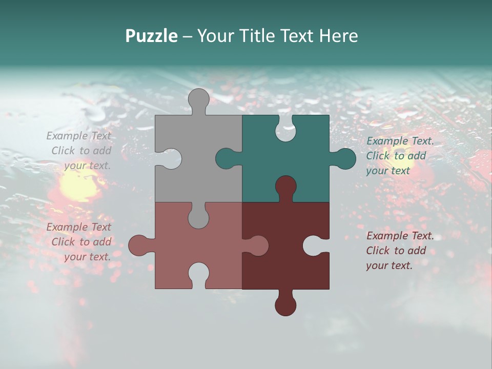Overcast Land Drive PowerPoint Template