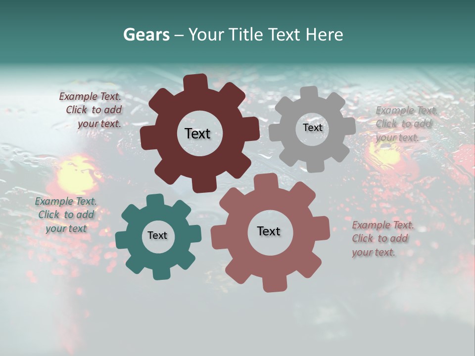 Overcast Land Drive PowerPoint Template