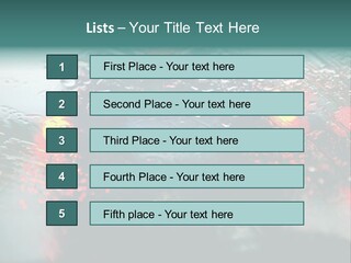 Overcast Land Drive PowerPoint Template