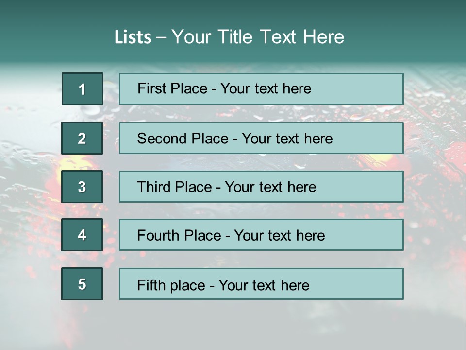 Overcast Land Drive PowerPoint Template