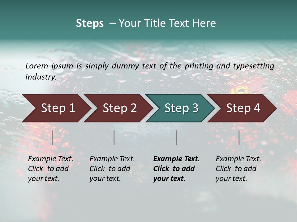 Overcast Land Drive PowerPoint Template