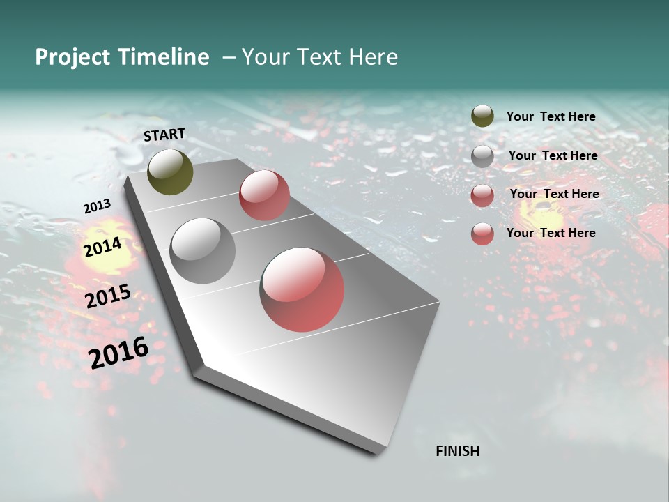 Overcast Land Drive PowerPoint Template
