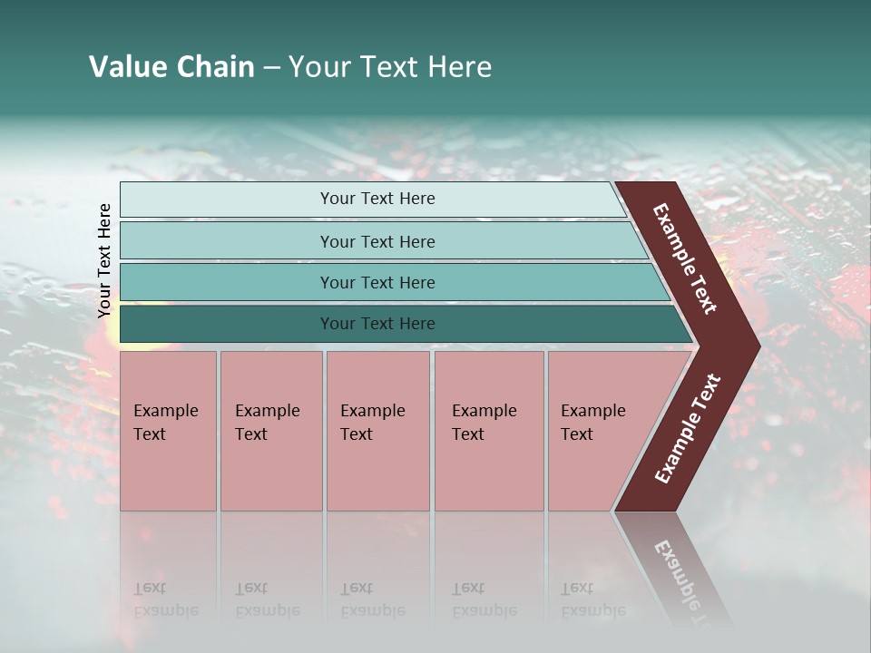 Overcast Land Drive PowerPoint Template