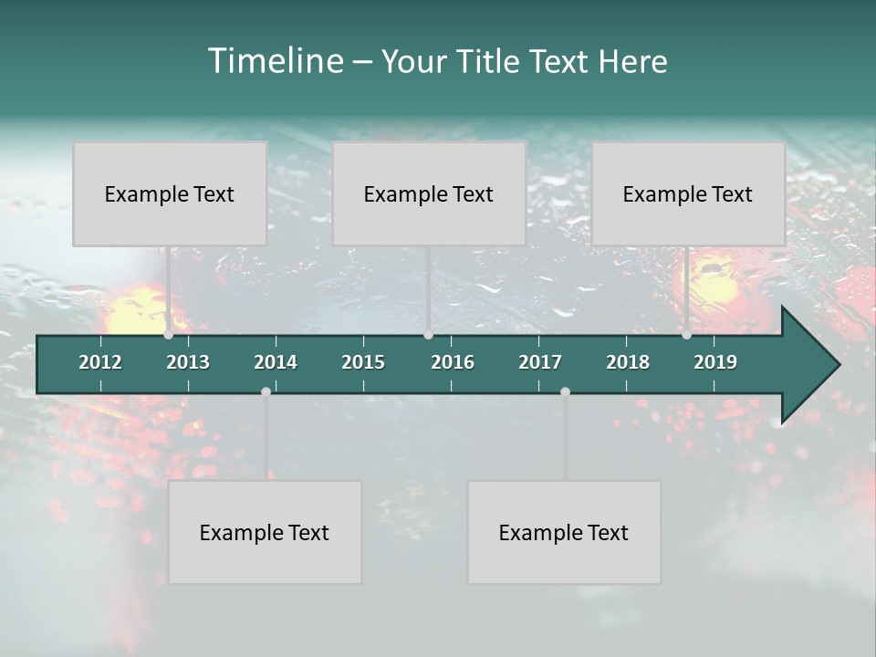 Overcast Land Drive PowerPoint Template