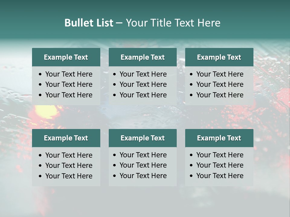 Overcast Land Drive PowerPoint Template