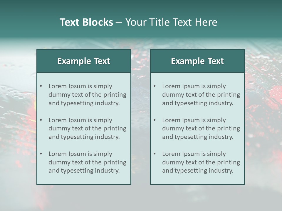 Overcast Land Drive PowerPoint Template