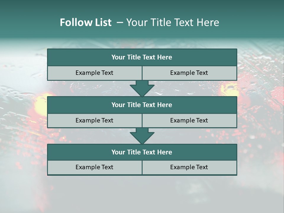Overcast Land Drive PowerPoint Template