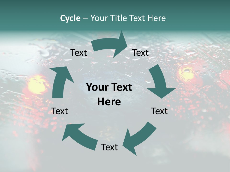 Overcast Land Drive PowerPoint Template