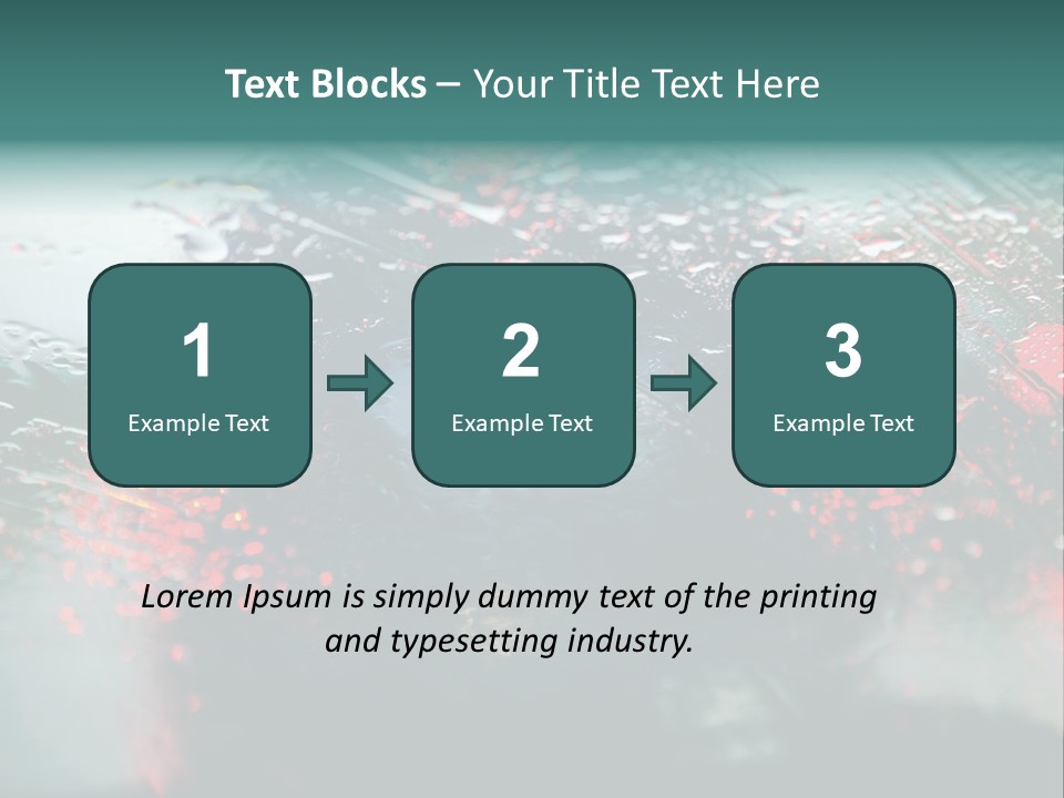 Overcast Land Drive PowerPoint Template