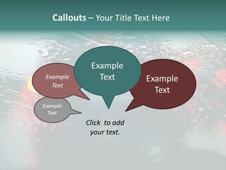 Overcast Land Drive PowerPoint Template