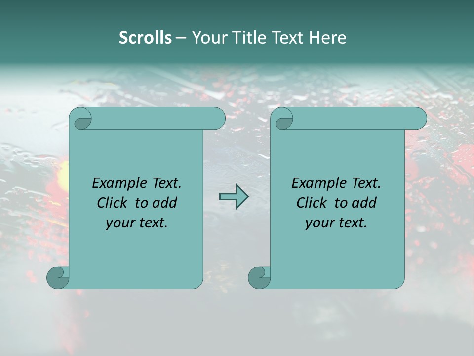 Overcast Land Drive PowerPoint Template