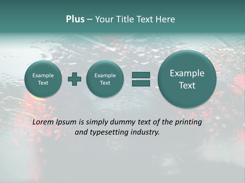 Overcast Land Drive PowerPoint Template