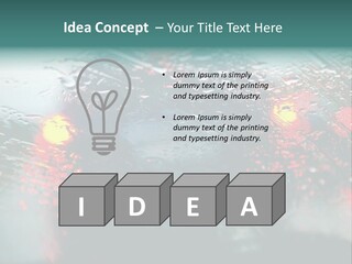 Overcast Land Drive PowerPoint Template