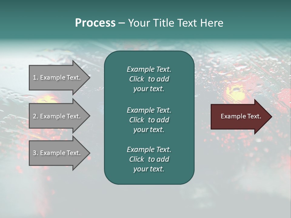Overcast Land Drive PowerPoint Template