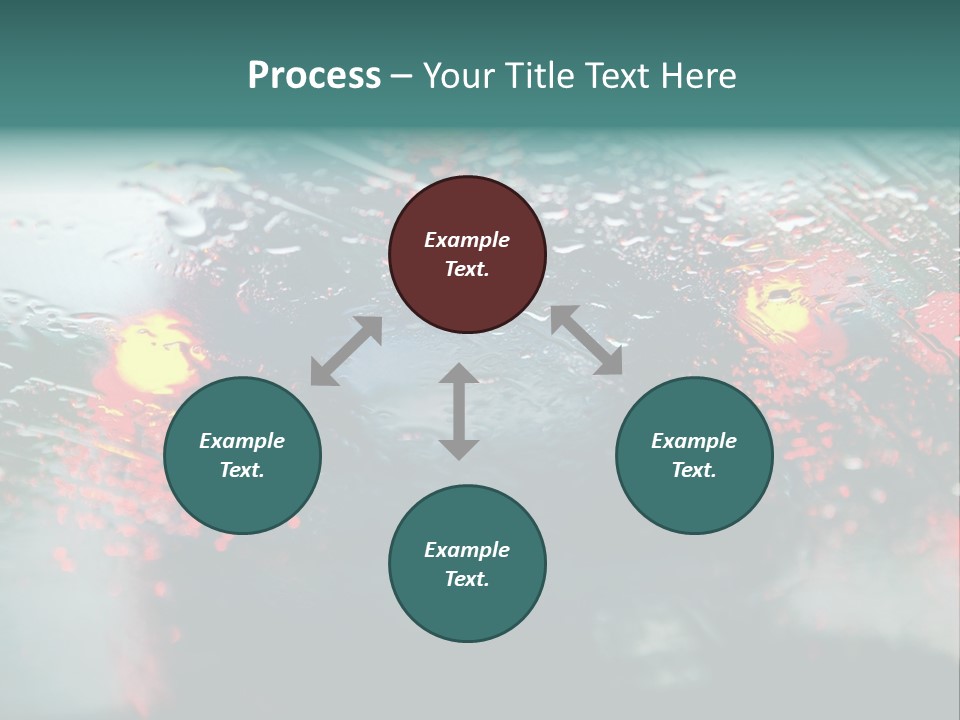 Overcast Land Drive PowerPoint Template