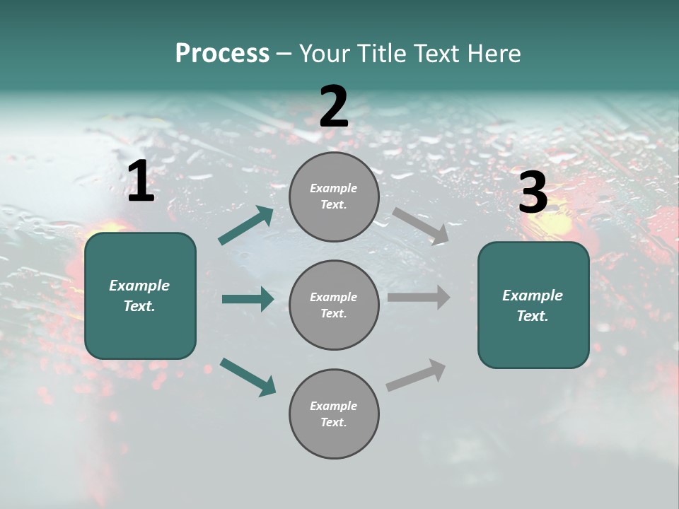 Overcast Land Drive PowerPoint Template