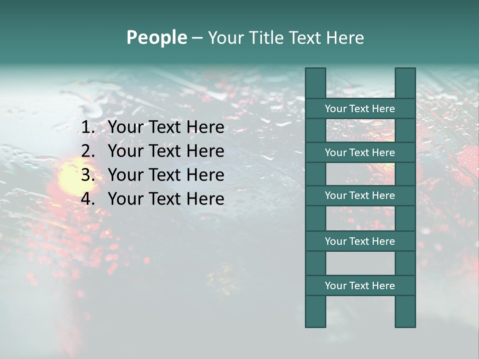 Overcast Land Drive PowerPoint Template