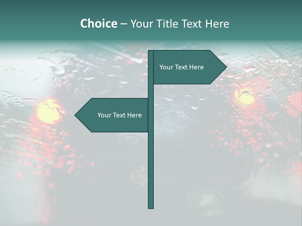 Overcast Land Drive PowerPoint Template