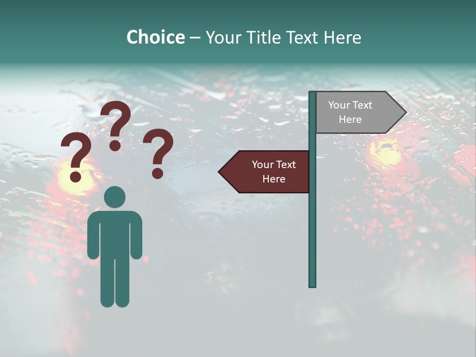 Overcast Land Drive PowerPoint Template
