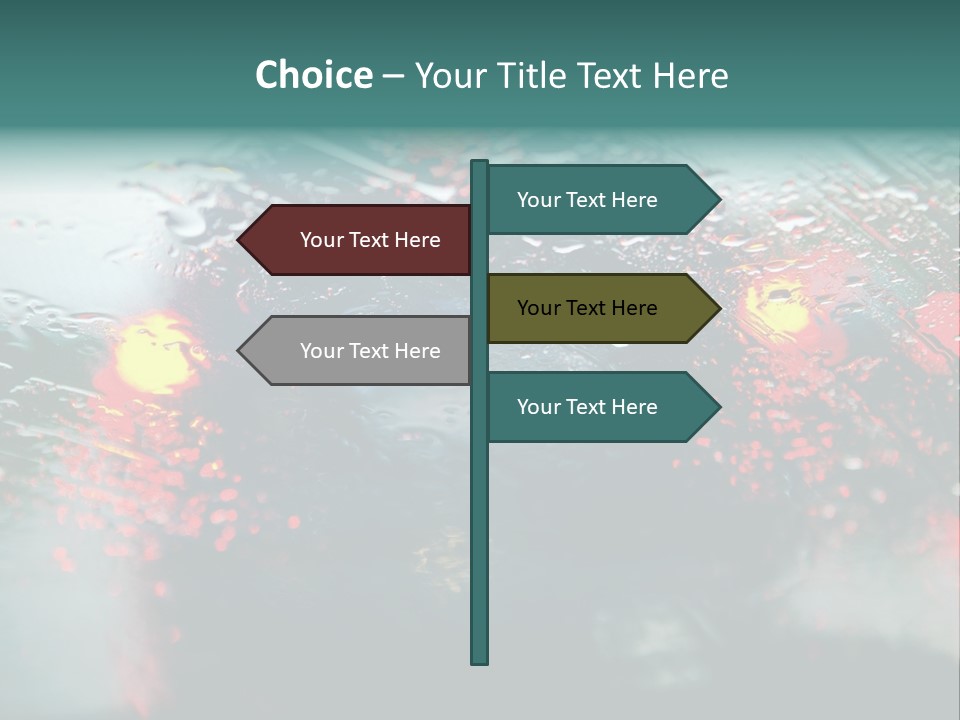 Overcast Land Drive PowerPoint Template