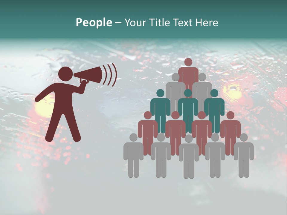 Overcast Land Drive PowerPoint Template