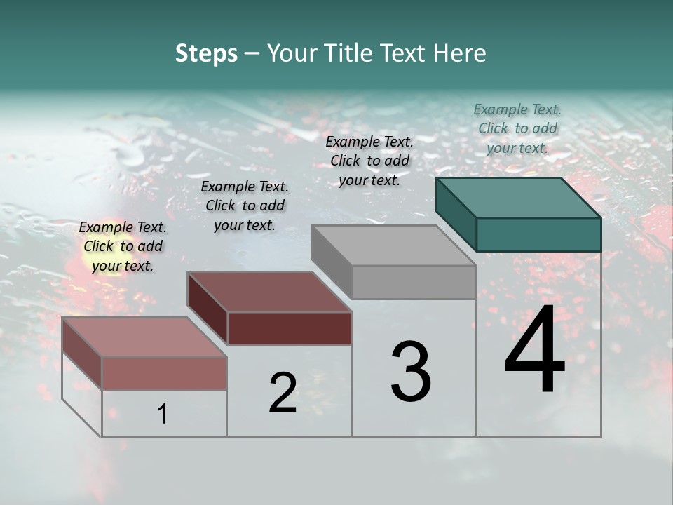 Overcast Land Drive PowerPoint Template